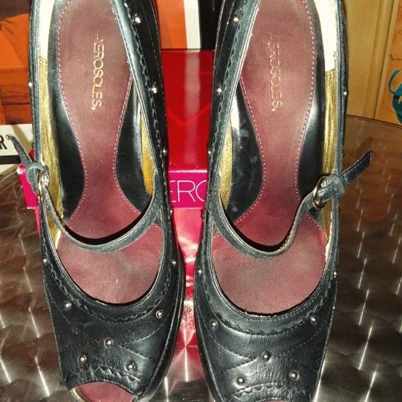 Aerosole PeepToes Shoes Size 8 - Picture 1 of 6